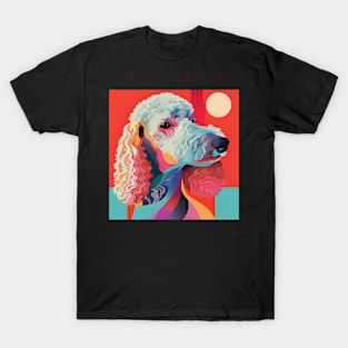 Bedlington Terrier in 80's T-Shirt